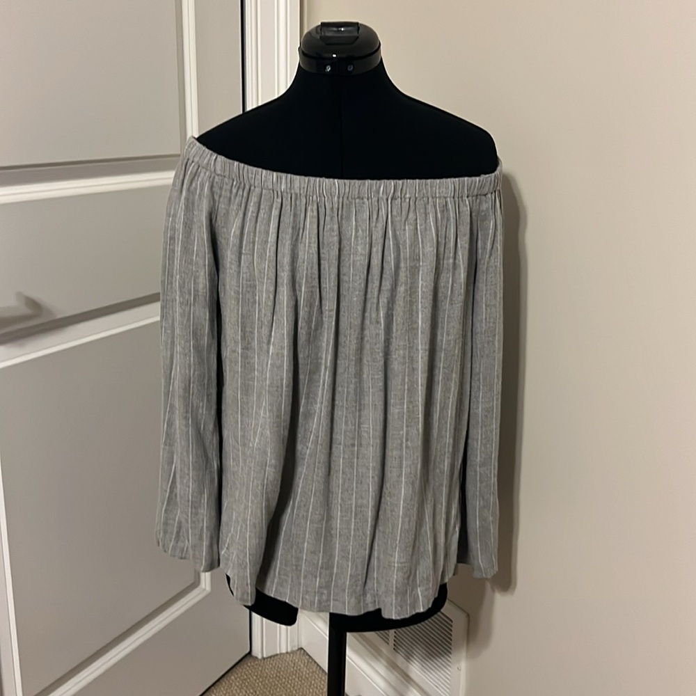 🆕 ANTHROPOLOGIE CLOTH & STONE Blouse Off-The-Shoulder Top - Picture 2 of 10